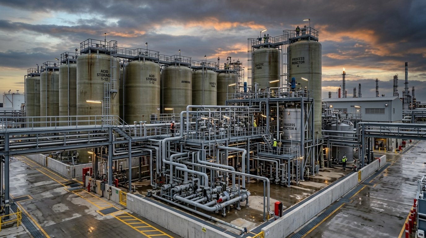 FRP Chemical Storage Tank