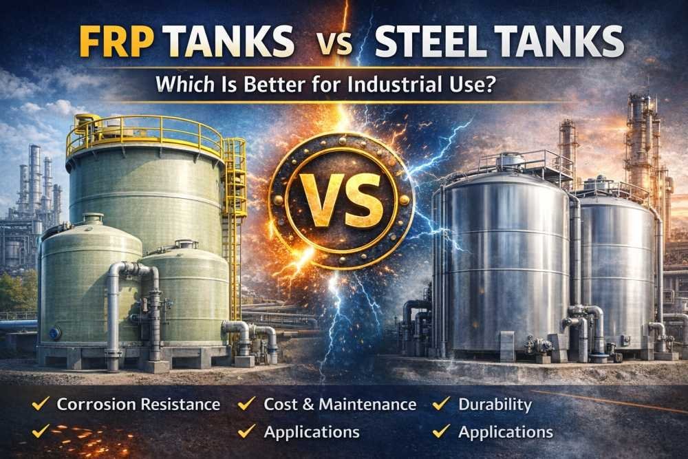 FRP Tanks vs Steel Tanks: Which Is Better for Industrial Use?