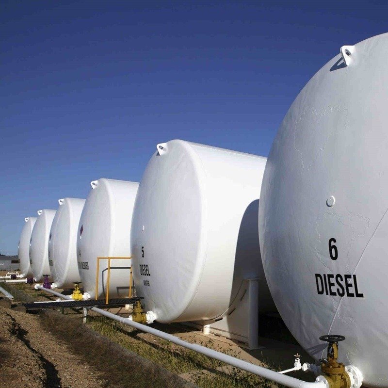 FRP Horizontal FRP Tank with Disc Ends